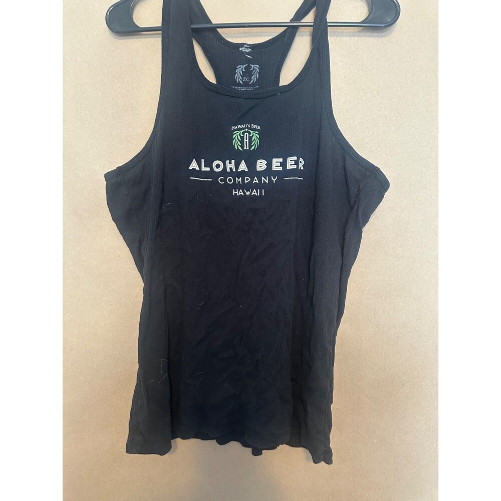 Aloha Beer Woman’s racer back Hawaii tank black 2xl